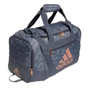 adidas Defender IV Small Duffel Bag in Jersey Grey and Rosegold travel carryon